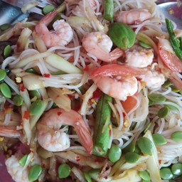 ตำซั่วกุ้งสุก