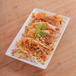 กุ้งแชบ๊วยผัดพริกเกลือ