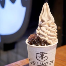 Black Milk Tea Soft Cream with Pearls and Red Bean##1