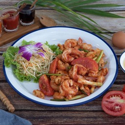 มักกะโรนีกุ้ง