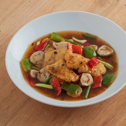 ราดหน้าปลาเต้าซี่