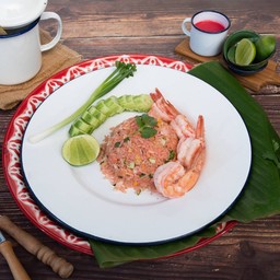 ข้าวผัดรถไฟกุ้ง