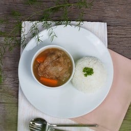 ข้าวไก่อบหัวหอม