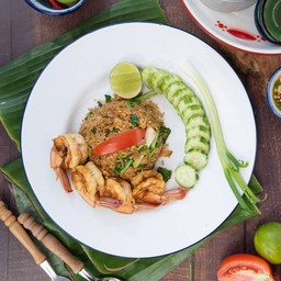 ข้าวผัดโบราณกุ้ง