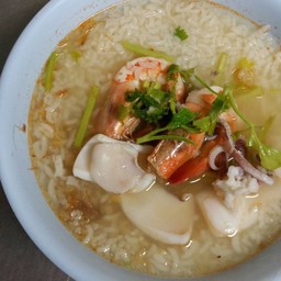 ข้าวต้มกุ้ง+หมึก