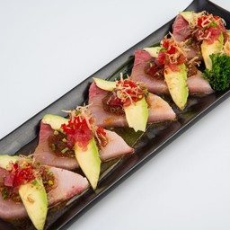 Hamachi Avocado truffle oil