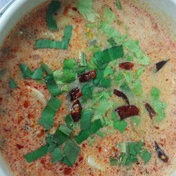 ต้มยำเนื้อปลาเก๋า น้ำข้น  -  น้ำใส