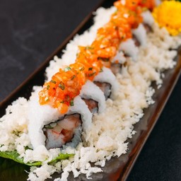 Salmon negi toll truffle oil