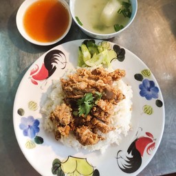 ข้าวหน้าไก่ทอด