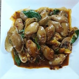 หอยลายผัดพริกเผา