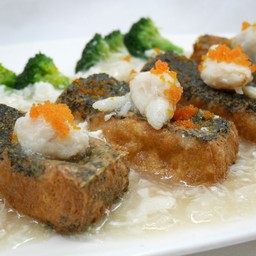 เต้าหู้สาหร่ายมันปู