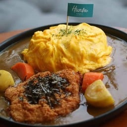 ข้าวแกงกะหรี่ไก่ทงคัตสึไข่ข้น