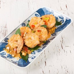 กุ้งทอดไข่เค็ม Crisp Salted Egg Shrimp