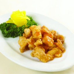 ไก่ทอดนราดซอสมะนาว