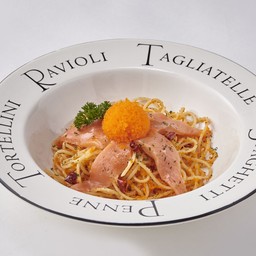 สปาเก็ตตี้แซลมอนไข่กุ้ง