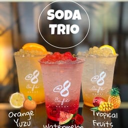 Soda Trio - Orange Yuzu, Watermelon Rosa, Tropical Fruits Soda Fizz