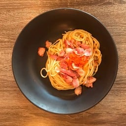 Soft Bacon Spaghetti Ebiko Garlic