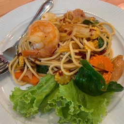 สปาเก็ตตี้ผัดขี้เมาทะเล