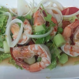 ยำข้อคะน้ากุ้งสด
