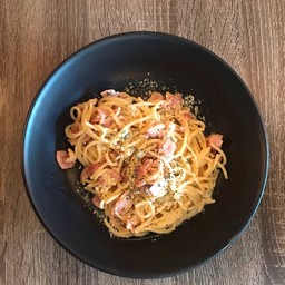 Soft Bacon Spaghetti Cabonara