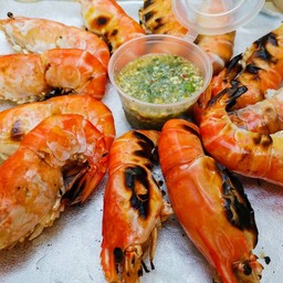 กุ้งแม่น้ำเผาไซส์ 10-12ตัว/โล 1กก.