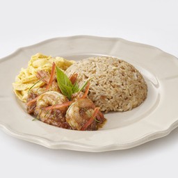 ข้าวผัดน้ำพริกเผากุ้งสูตรคุณหญิงเกศกัญญา