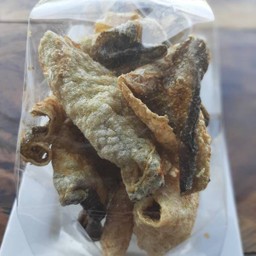 หนังปลาแซลมอนทอด