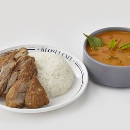 ข้าวแกงเผ็ดเป็ดกรอบ