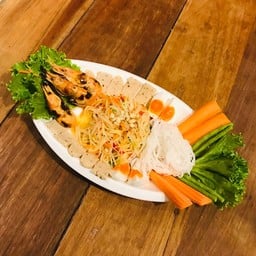 ส้มตำกุ้งเผา