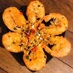 กุ้งผัดพริกเกลือ