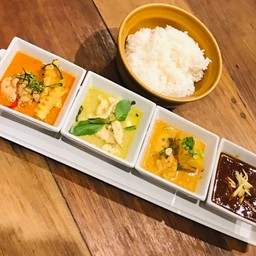 แกงสี่สหาย(เขียวหวาน,พะแนง,มัสมั่น,ฮังเล)