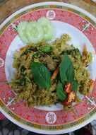 ข้าวผัดแกงเขียวหวาน