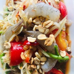 ส้มตำไทยกุ้งสด