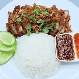 ข้าวไก่ทอดแจ่วแซ่บ^^