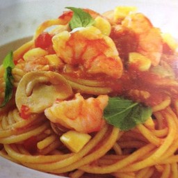 สปาเก็ตตี่ผัดซอสกุ้ง
