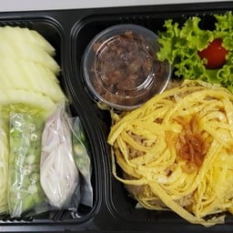 B-101 ข้าวคลุกกะปิ+หมูหวาน