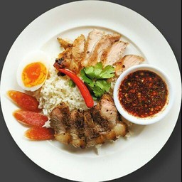 ข้าวเนื้อย่างอีแม๊ะ