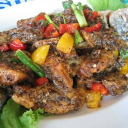 กะพงผัดพริกไทยดำ