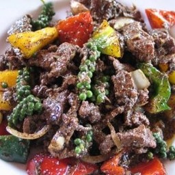 กวางผัดพริกไทยดำ