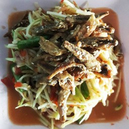 ตำปูปลาร้า ปลากรอบ