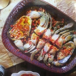 ปูไข่ดองซอสดำ