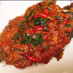 ปลาหมอราดพริก (ตัวละ)