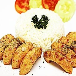 ข้าวสเต็กไส้กรอก