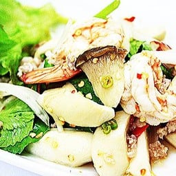 ยำเห็ดออรินจิกุ้งสด