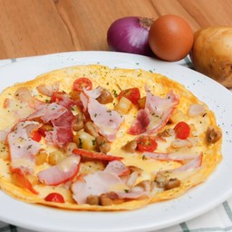 ไข่ออมเล็ตมะเขือเทศชาวนา