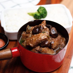 สตูว์ซี่โครงหมูอบเห็ดหอม