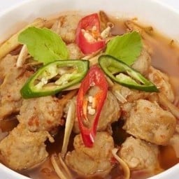 แกงป่าลูกชิ้นปลากราย