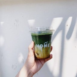 Iced matcha latte x kuromitsu