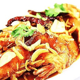 กุ้งทอดราดซอสมะขาม