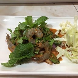 ลาบกุ้งสด